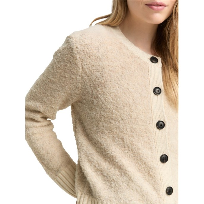 Tom Tailor vest boucle Zand